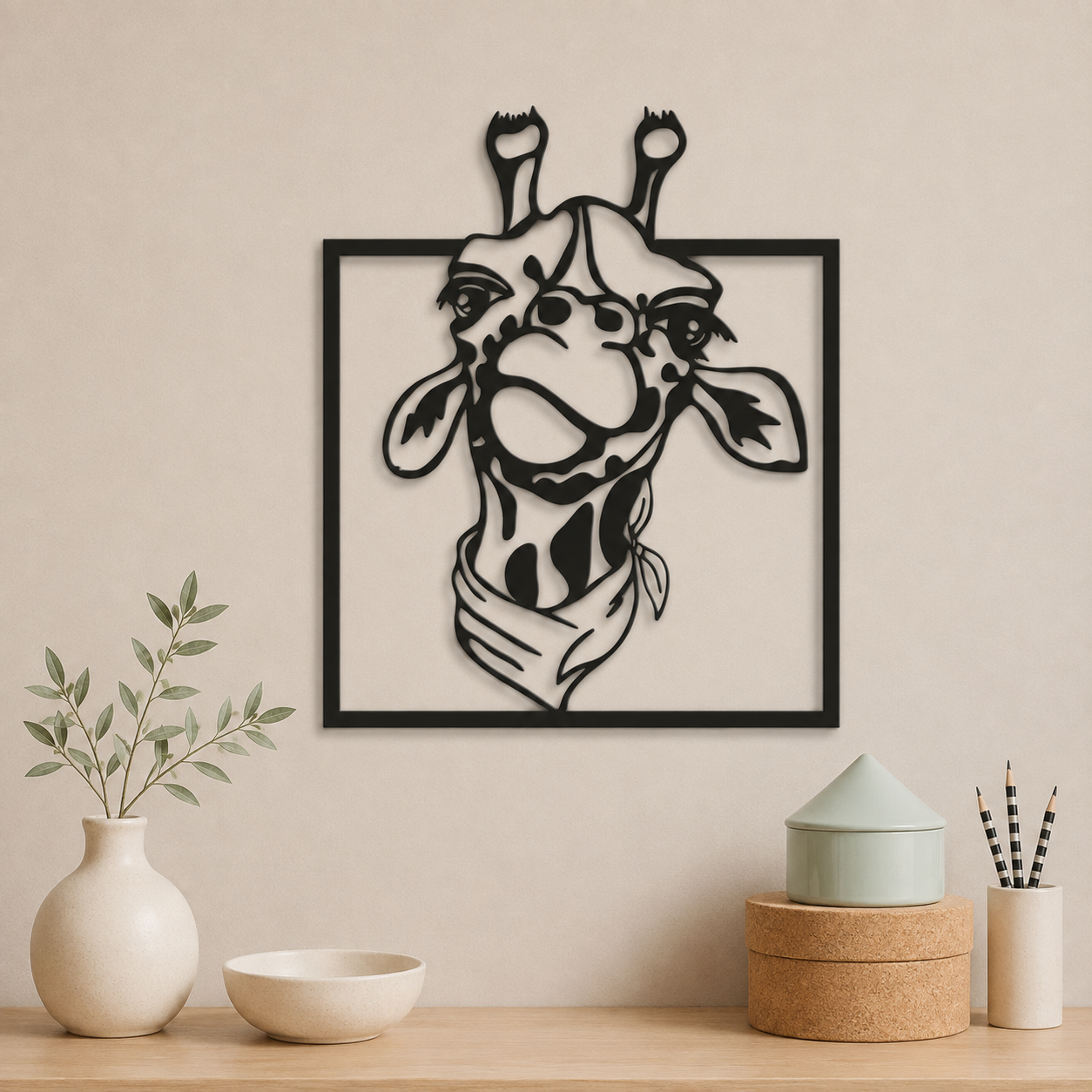 Настінне панно «Giraffe»